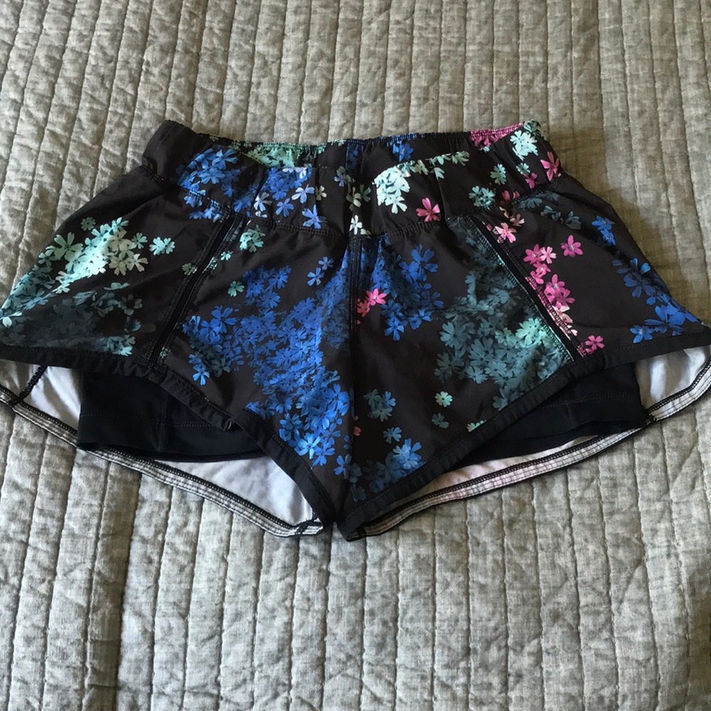 Lululemon shorts with compression shorts